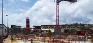 Chantier de rénovation urbaine à Mayotte