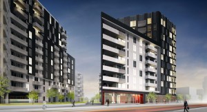 Vue en 3D du projet Rouge Condominiums - Phase 5