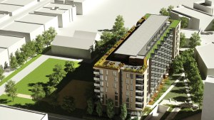 Autre vue aérienne en 3D de la résidence Ma Condos