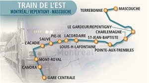 Tracé du Train de l'Est