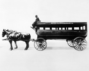 Un tramway hippomobile de Montréal avant 1886