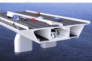 Représentation numérique d'une des options pour le SLR du pont Champlain