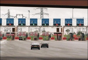 Exemple de péage autoroutier en Europe