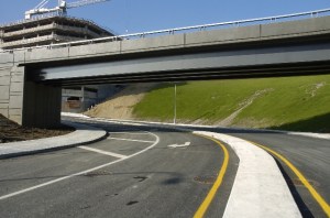 Bretelle d'accès Saint-Jacques de l'échangeur Turcot et chantier du CUSM