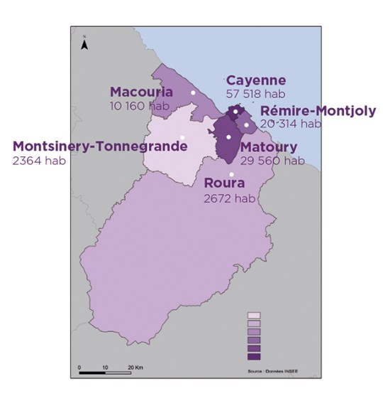 Carte du territoire de la CACL