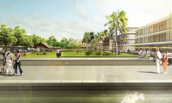 Représentation numérique de la ZAC Hibiscus (Cayenne)