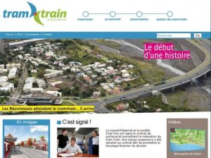 Brochure du projet de tram-train de la Réunion