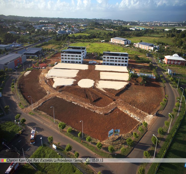 Chantier La Kann'opé - Parc d'activités La Providence (Abymes)