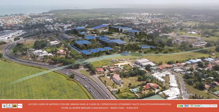 Vue générale du futur technopôle du Morne Bernard