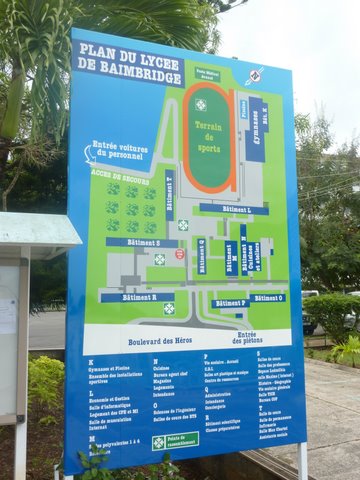 Plan du Lycée de Baimbridge